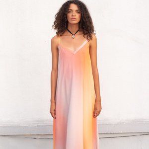 VEDA Fiesta Dress in Sunset Ombré